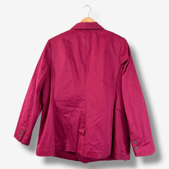 Wildfang Essential Tux Blazer Size 1X Mulberry Holiday 2024 Collection - Picture 12 of 15